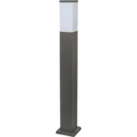 QAZQA Moderne Außen-Pollerleuchte Edelstahl 80 cm IP44 Lieferumfang: E27 LED weiß