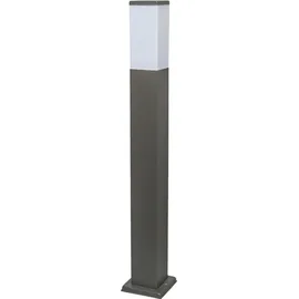QAZQA Moderne Außen-Pollerleuchte Edelstahl 80 cm IP44 Lieferumfang: E27 LED weiß