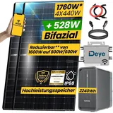 EPP.Solar Balkonkraftwerk mit Speicher 2,24 kWh Marstek B2500-D Speicher mit DEYE 1600W WIFI Wechselrichter Smart Mini Anlage