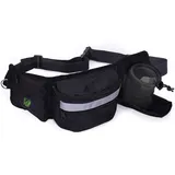 Realand Leckerli-Tasche für Hunde, Gassigehen, Leckerlibeutel für Haustier-Training mit Hüftgurt, Leckerli-Tasche für Hundetraining, Leckerlibeutel, Trainingstasche, Schwarz