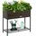 Outsunny Poly Rattan Hochbeet 30 x 30 x 70 cm Braun