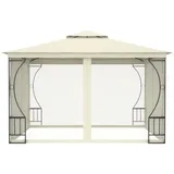 vidaXL Pavillon mit Netz 300x300x265 cm Creme