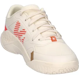 Kempa Hallen-Sport-Schuhe Kourtfly Three W in beige/fluo rot