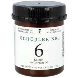 Schüssler Nummer 6 Kalium sulfuricum D6 Tabletten