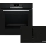 Bosch Einbau-Backofen-Set, HBA171BB3 + PVS811B16E, Einbau-Backofen, Kochfeld mit Dunstabzug (Induktion)