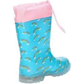 LICO Power Blinky Gummistiefel Türkis/Rosa 28