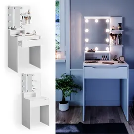 Vicco Schminktisch Ruben mit LED-Beleuchtung Spiegel