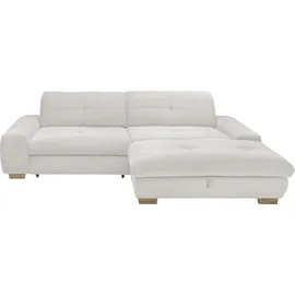 Set One by Musterring Ecksofa SO 1200 Cord Grau Hellgrau