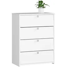 Akord Schuhkipper 60 x 80 x 33 cm 4 Fächer / weiß