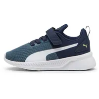 Puma Flyer Runner V PS Sneaker, Club Navy-Gray Skies White, 35 EU