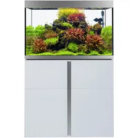 Fluval Siena 270 Aquarienkombination bestehend aus Aquarium 272L und Schrank in Weiß