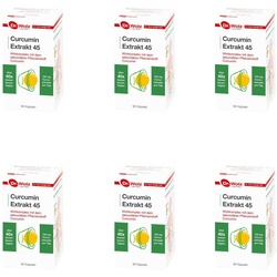 Dr. Wolz Curcumin Extrakt 45 - 6 x 90Kaps.(540Kps) + 10 Hübner Proben 540 g