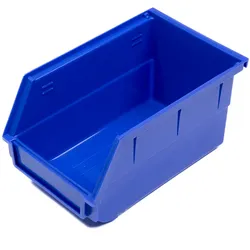 FEISTOS Werkstatteinrichtung | Sichtlagerkasten | Zubehör für FEISTOS Werkzeugschrank | Blau | 22x14x12,5 cm