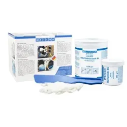 Keramik BL | mineralisch gefülltes Epoxidharz-System für extremen Verschleißschutz und hohe Abriebfestigkeit | 2 kg | blau