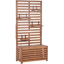Beliani Matino 80 x 170 x 40 cm Hellbraun