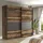 Forte Schwebetürenschrank Clif 220 x 211 x 61 cm Grau