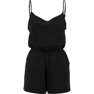 URBAN CLASSICS Ladies Short Spaghetti Jumpsuit - schwarz