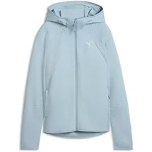 Puma Sweatjacke "EvoStripe Kapuzenjacke Damen", Damen, Gr. S, seafoam blau, Obermaterial: 77% Baumwolle, 23% Polyester. Taschenfutter: 100% Baumwolle. Einsatz: 81% Baumwolle, 19% Polyester, Sweatjacken Sweatjacke