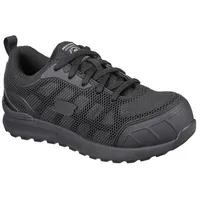 SKECHERS BULKLIN AYAK Sicherheitsschuh, Black Textile/Synthetic, 39 EU - 39 EU