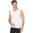 Unterhemd TRIGEMA "TRIGEMA Ski-/Sport-Trägershirt", Herren, Gr. M, US-Größen, weiß, 100% Polyester (Bioactive), sportlich, ärmellos, Unterhemden