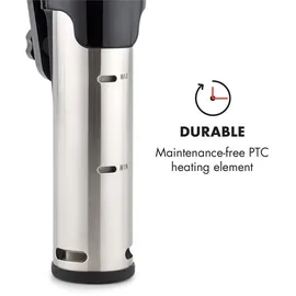 Klarstein Quickstick Flex 1300W 3D Circulating, 0-95 °C IPX7 Timer schwarz Schwarz