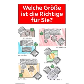 Schöner Wohnen Vision 212 Webteppich 80 x 150 cm Beige