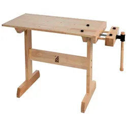 HOLZMANN-MASCHINEN Kinder-Werkbank »WB80MICRO«, mit Schraubstock - braun