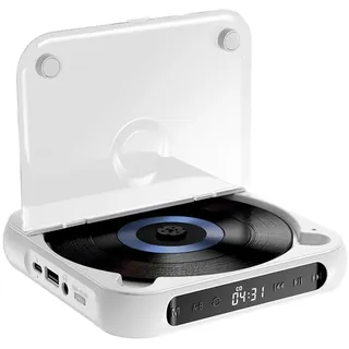 Hoite Externer tragbarer CD-Player fürs Auto, AUX-Anschluss, USB-Verlängerungskabel, universeller USB-CD-Auto-Player für Fahrzeug, Laptop, Fernseher, Computer, Android 4.4 und höher