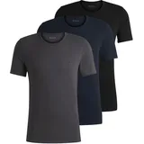 Classic Kurzarm-T Shirt 3 Einheiten Open Blue L