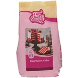 FunCakes Mix für Red Velvet Cake: Einfach zu verwendender, schön weicher und flauschiger Kuchen mit leichtem Schokoladengeschmack, auch für Cupcakes aus rotem Samt geeignet, Halal. 500 g.