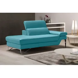 Egoitaliano "Princess, elegantes Designsofa mit erstklassigem Sitzkomfort", inkl. verstellbarem Kopfteil und edle Designmetallfüße grün