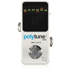 t.c electronic TC Electronic POLYTUNE 3 Kleiner Polyphoner Tuner mit Mehreren Stimmmodi und Integriertem BONAFIDE-PUFFER