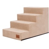 Hobbydog Hundetreppe, Savoy, In Zwei Größen,Antirutsch,Beständig L (4 Stufen 60x40x40cm), Beige