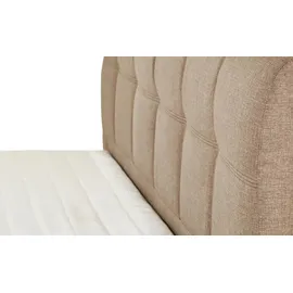 Sofa.de Boxspringbett mit Bettkasten Earl ¦ beige ¦ Maße (cm): B: 200 H: 110