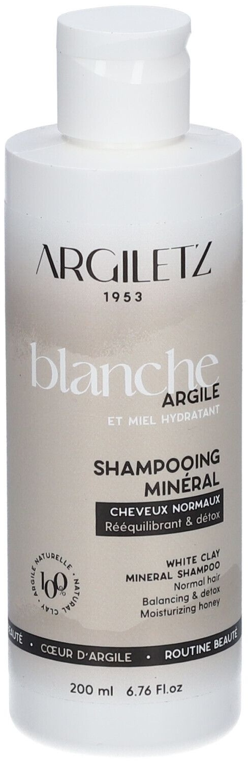 Argiletz Coeur d'Argile Shampooing Argile Blanche Cheveux Normaux 200 ml shampooing