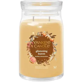 Yankee Candle Glistening Leaves Duftkerze 567 g gelb