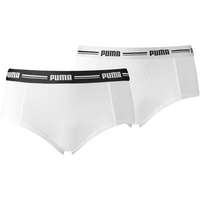 Puma Damen Mini Shorts - Iconic, Soft Cotton Modal Stretch, Vorteilspack Weiß S