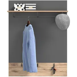 MID.YOU Garderobe Mason 3-teilig ca.175x200x38cm Grau