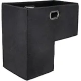 Lueear Treppen Organizer Korb Faltbarer Filz Treppenkorb Faltbarer L-Form mit Griffen Treppenkorb Filz Raumsparungstreppenspeicher für Wäsche Spielzeug Haushaltsgegenstände