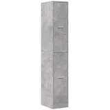 vidaXL Apothekerschrank Betongrau 30x41x174,5 cm Holzwerkstoff