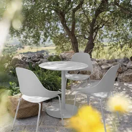 Houe Pico Gartentisch Ø 70 x 74 cm Schwarz/Weiß