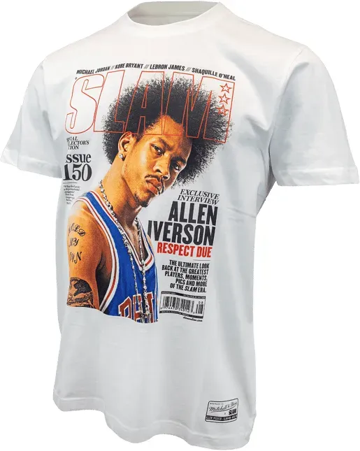 Mitchell and Ness NBA Philadelphia 76ers Slam Iverson T-Shirt Weiß