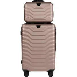 wingstm Wings PEAFOWL Kosmetikkoffer 14" ROSÉ GOLD - Elegante Reisebegleiter - Gold
