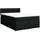 vidaXL Boxspringbett 140 x 200 cm Schwarz