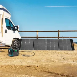 SWAREY Faltbares Solarpanel 200W Monokristallines Solarmodul für Powerstation Garten Camping RV Wandern Tablet