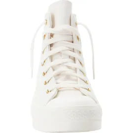Converse Sneaker CONVERSE "CHUCK TAYLOR ALL STAR EVA LIFT", Mädchen, Gr. 36, gold (egret, egret, light gold), Leder, Schuhe Sneaker
