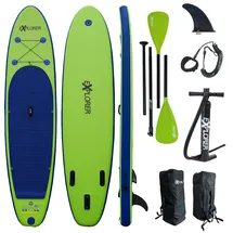 Explorer SUP Board Stand Up Paddle Surfboard 320 x 76 x 15 cm grün