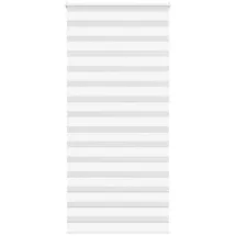 vidaXL Doppelrollo Zebrarollo 100 x 230 cm Weiß