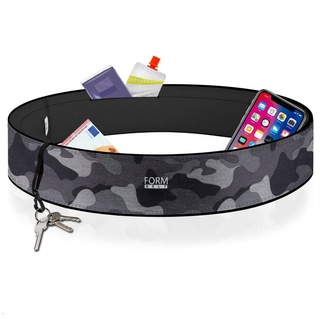 Formbelt Laufgürtel für Handy Smartphone Schlüssel Hüfttasche, Lauftasche, Sport-Bauchtasche, Jogging Fitness Gürtel iPhone 7 8 X 10 Plus + Samsung Galaxy A31 Edge A21s + Plus (Camouflage XL)