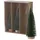 Boltze 3tlg. Deko-Aufsteller Tarvo I H 22-32cm I 3 Größen I grüne Deko-Tanne mit Schnee I Weihnachtsbaum I Weihnachts-Deko I Wohnzimmer, Esstisch I Advents-Dekoration zum Hinstellen I Christmas X-Mas